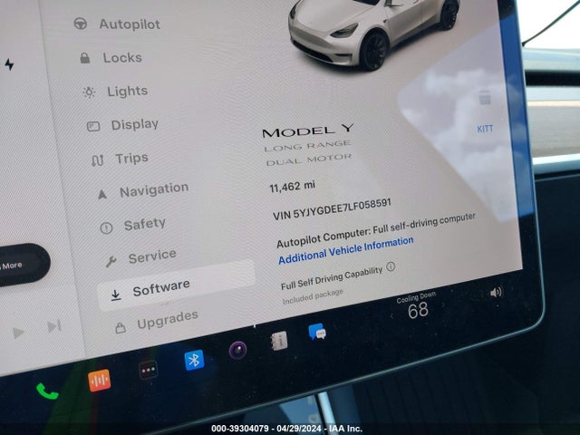 5YJYGDEE7LF058591 Tesla Model Y Long Range Dual Motor All-wheel Drive