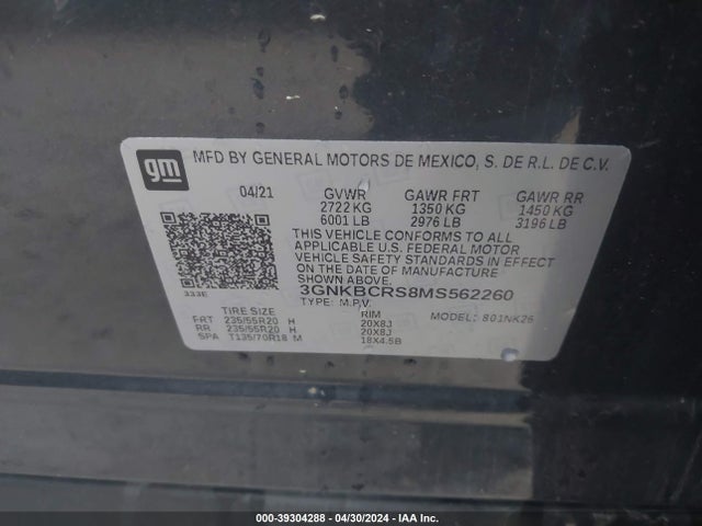 Chevrolet Blazer Fwd 2lt 2021 3GNKBCRS8MS562260 Image 9