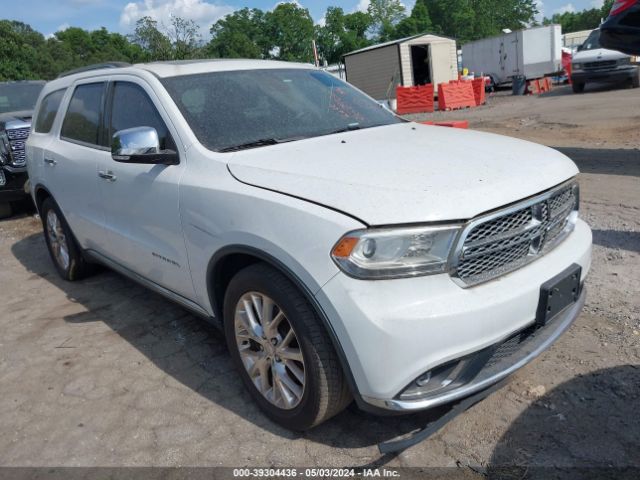 Auction sale of the 2014 Dodge Durango Citadel, vin: 1C4RDHEG1EC489725, lot number: 39304436