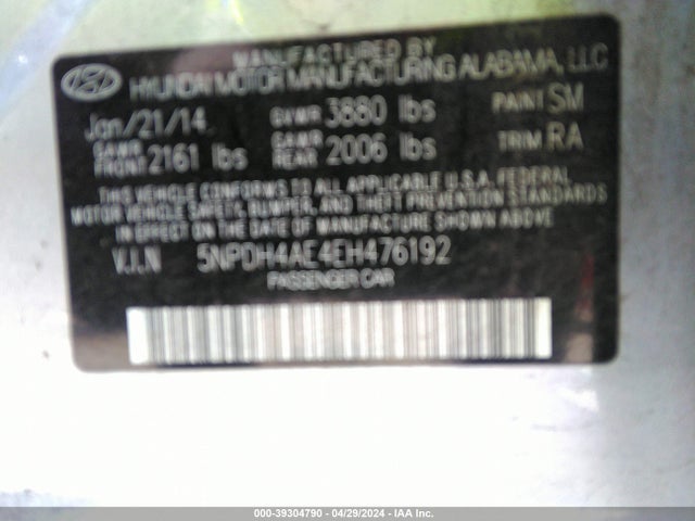 Hyundai ELANTRA SE 2014 5NPDH4AE4EH476192 Image 9