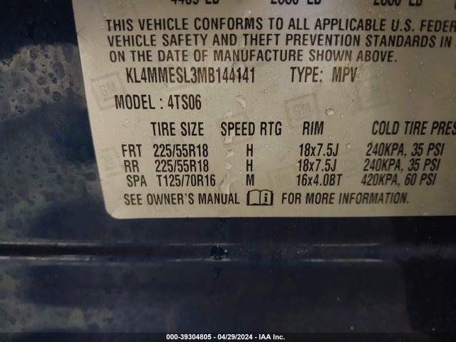 Buick Encore Gx Awd Select 2021 KL4MMESL3MB144141 Image 9