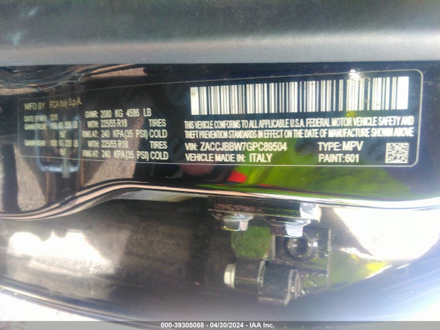 ZACCJBBW7GPC89504 Jeep Renegade 75th Anniversary