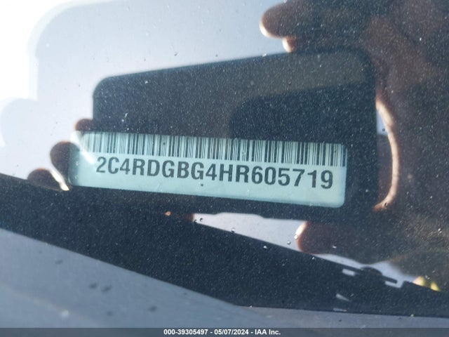 Aukcja sprzedaży 2017 Dodge Grand Caravan Se, vin: 2C4RDGBG4HR605719, numer aukcji: 39305497