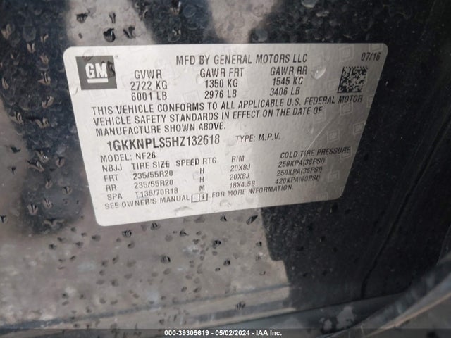 GMC Acadia Denali 2017 1GKKNPLS5HZ132618 Image 9