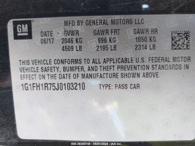 2018 CHEVROLET CAMARO 1G1FH1R75J0103210 Photo 8