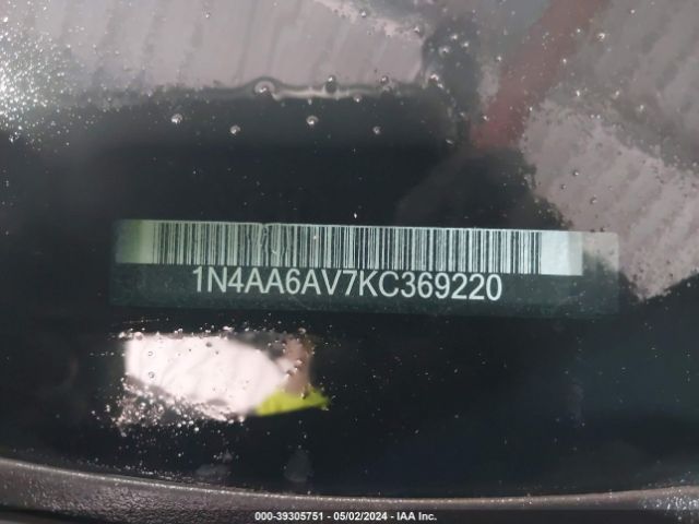 1N4AA6AV7KC369220 Nissan Maxima 3.5 Sl