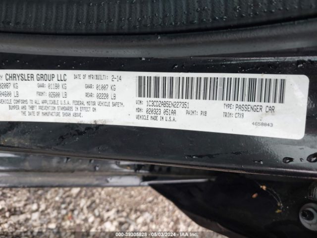 1C3CDZAB5EN227351 Dodge AVENGER SE