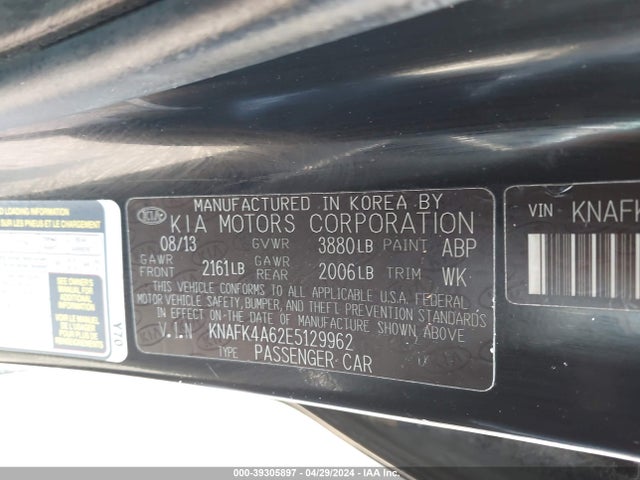 KIA FORTE LX 2014 KNAFK4A62E5129962 Image 9