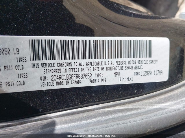 2C4RC1BG6FR637052 Chrysler Town & Country Touring