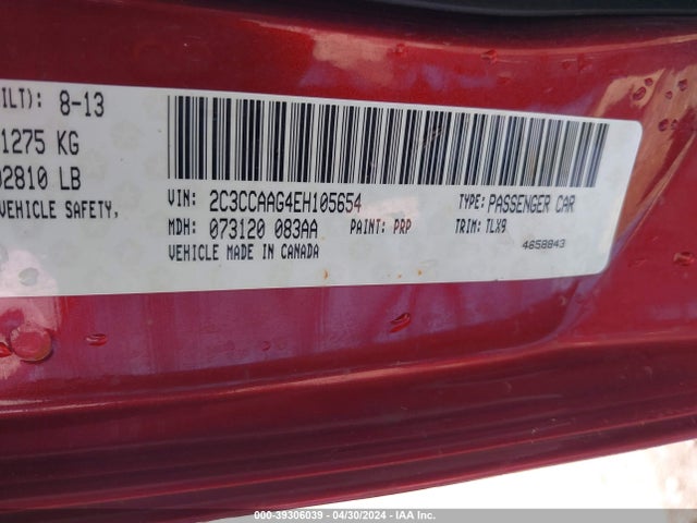 2C3CCAAG4EH105654 Chrysler 300