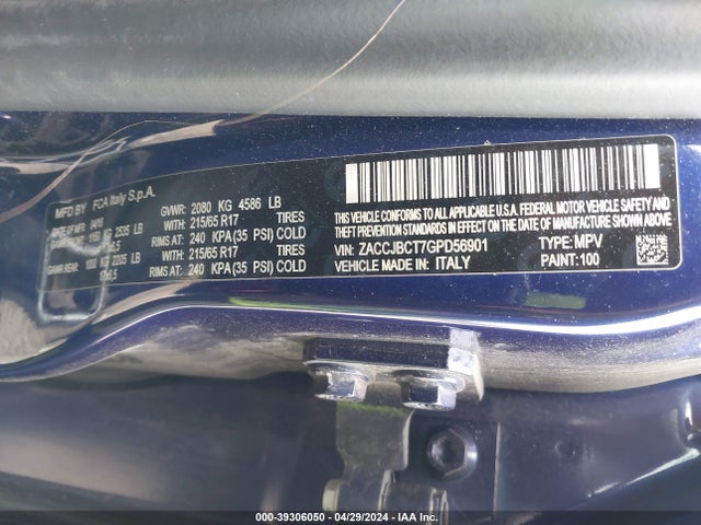 ZACCJBCT7GPD56901 Jeep Renegade Trailhawk