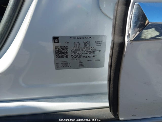 Buick Enclave Awd Avenir 2020 5GAEVCKW2LJ212697 Image 9