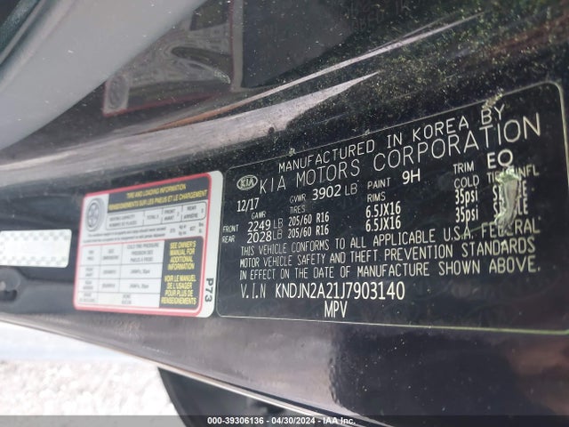 KIA Soul 2018 KNDJN2A21J7903140 Image 9