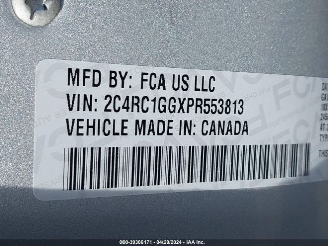 2C4RC1GGXPR553813 Chrysler Pacifica Limited