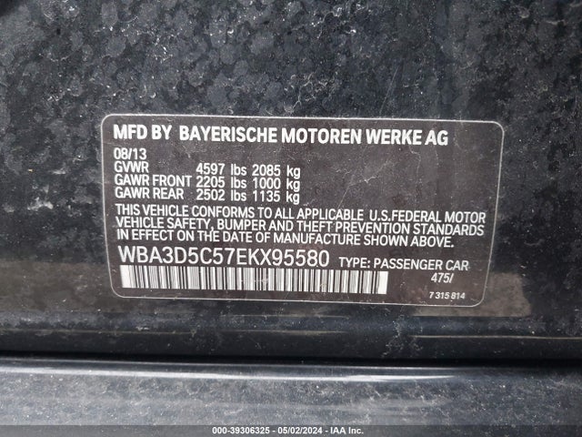 BMW 328d Xdrive 2014 WBA3D5C57EKX95580 Image 9