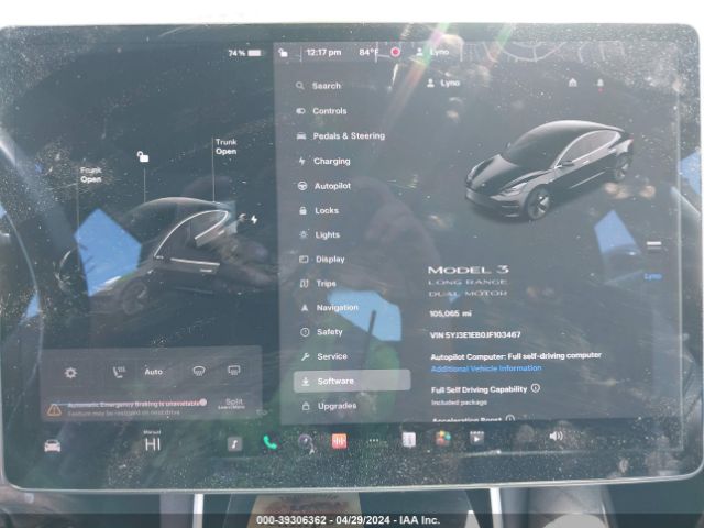5YJ3E1EB0JF103467 Tesla Model 3 Long Range/performance
