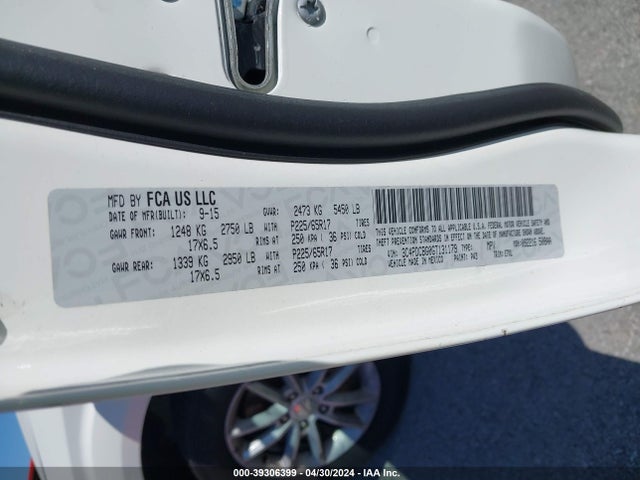 Dodge Journey Sxt 2016 3C4PDCBG0GT131179 Image 9