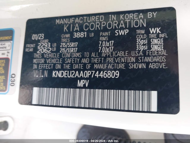 KIA SELTOS S 2023 KNDEU2AA0P7446809 Image 9
