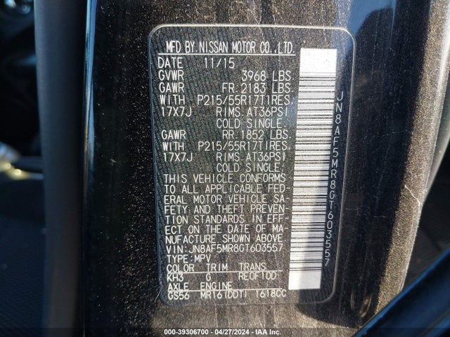 Nissan JUKE S 2016 JN8AF5MR8GT603557 Image 9