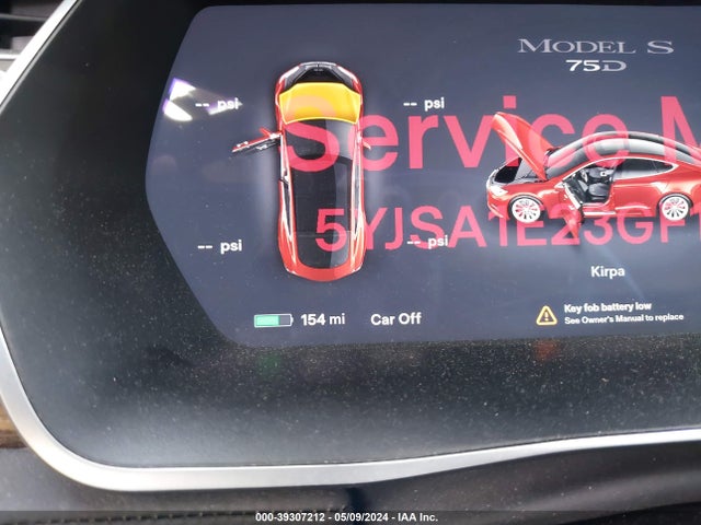 5YJSA1E23GF168409 Tesla Model S 60d/70d/75d/85d/90d
