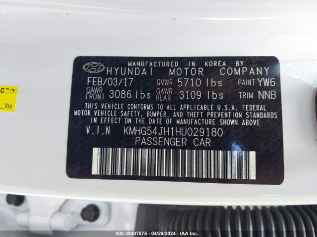 KMHG54JH1HU029180 Genesis G90 5.0 Ultimate