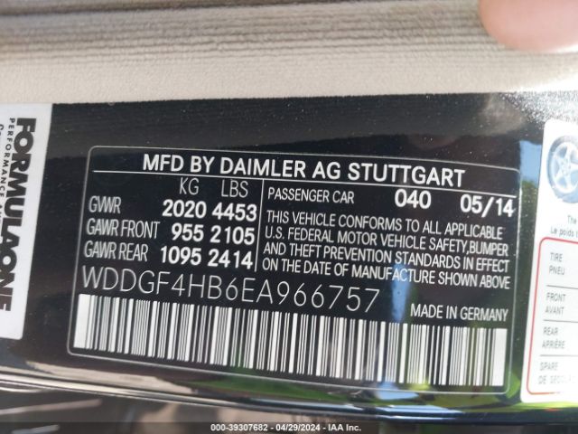 WDDGF4HB6EA966757 Mercedes-Benz C 250 Luxury/sport
