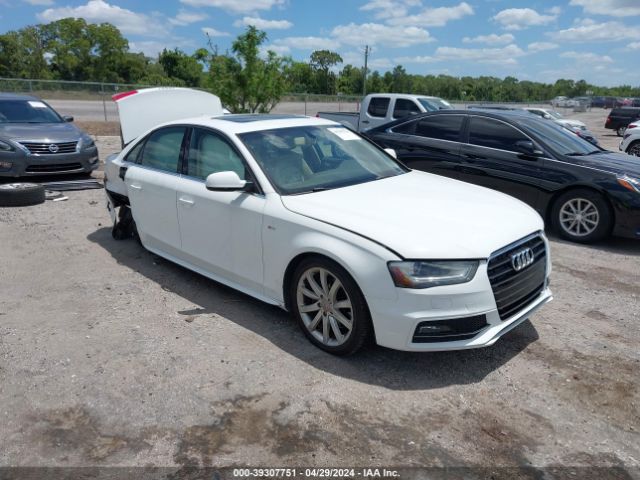 2014 Audi A4 2.0t Premium მანქანა იყიდება აუქციონზე, vin: WAUAFAFL1EA081955, აუქციონის ნომერი: 39307751