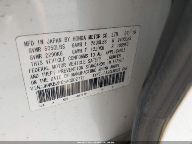 2010 ACURA RL JH4KB2F65AC002772 Photo 8