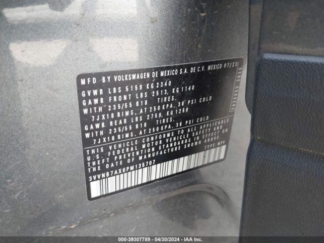 3VVNB7AX6PM135707 Volkswagen Tiguan 2.0t Se