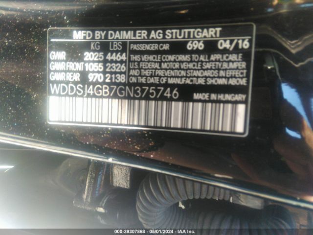 WDDSJ4GB7GN375746 Mercedes-Benz CLA 250 4MATIC