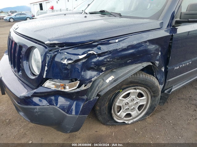 1C4NJRBB1HD165369 Jeep Patriot Sport 4x4