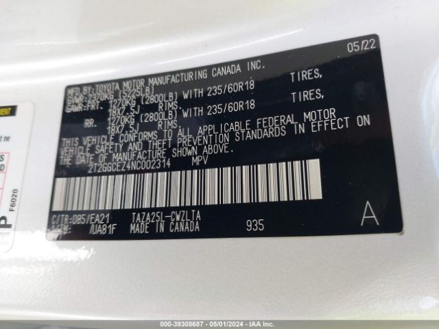 2T2GGCEZ4NC002314 Lexus Nx 350 Premium
