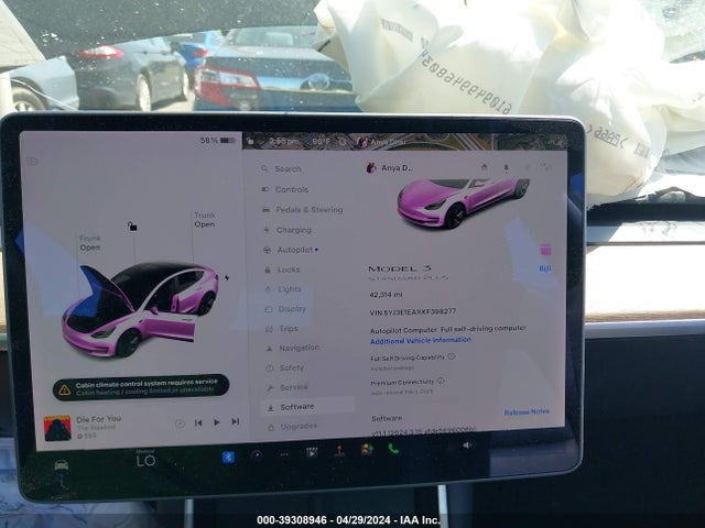 Tesla Model 3 Long Range/mid Range/standard Range/standard Range Plus 2019 5YJ3E1EAXKF398277 Image 18