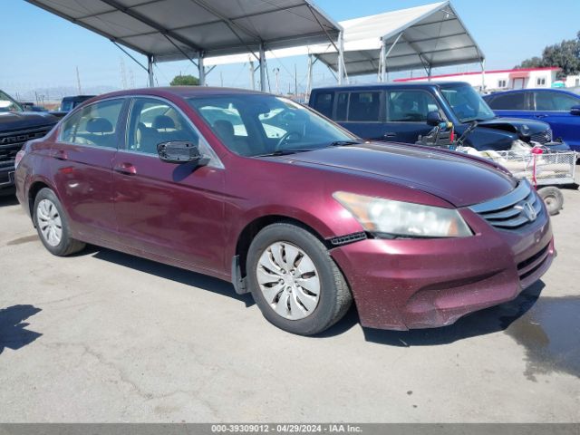 Auction sale of the 2011 Honda Accord 2.4 Lx, vin: 1HGCP2F38BA008786, lot number: 39309012