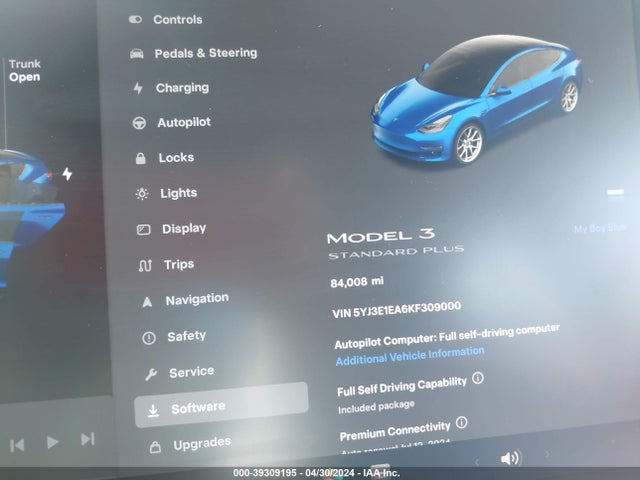 Tesla Model 3 Long Range/mid Range/standard Range/standard Range Plus 2019 5YJ3E1EA6KF309000 Image 7