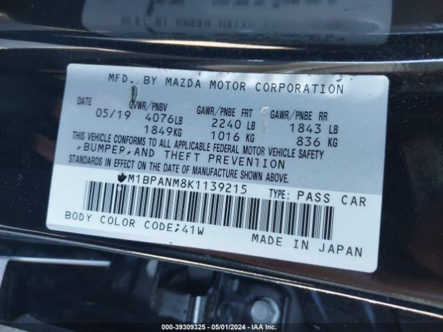 JM1BPANM8K1139215 Mazda Mazda3 Premium Package
