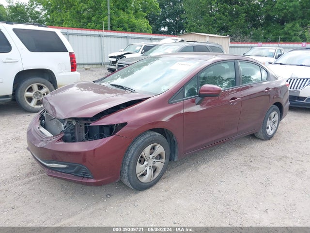 Honda Civic Lx 2014 19XFB2F56EE022814 Image 2