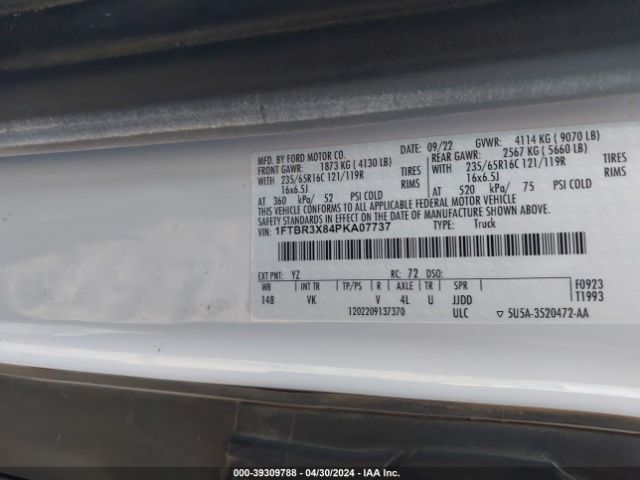 1FTBR3X84PKA07737 Ford Transit-250 Cargo Van