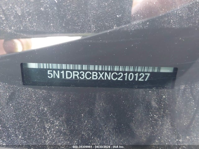 Nissan Pathfinder Sl 2wd 2022 5N1DR3CBXNC210127 Image 9