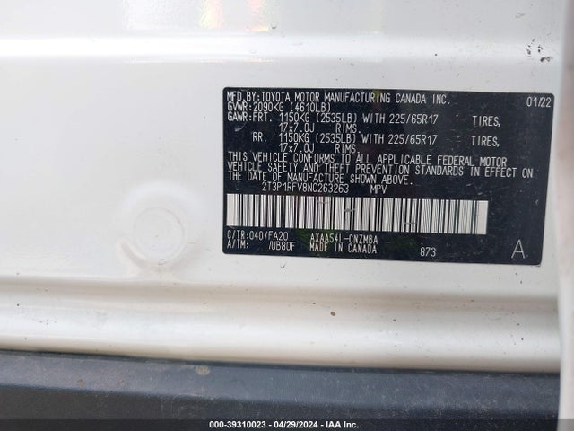 Toyota Rav4 Xle 2022 2T3P1RFV8NC263263 Image 9