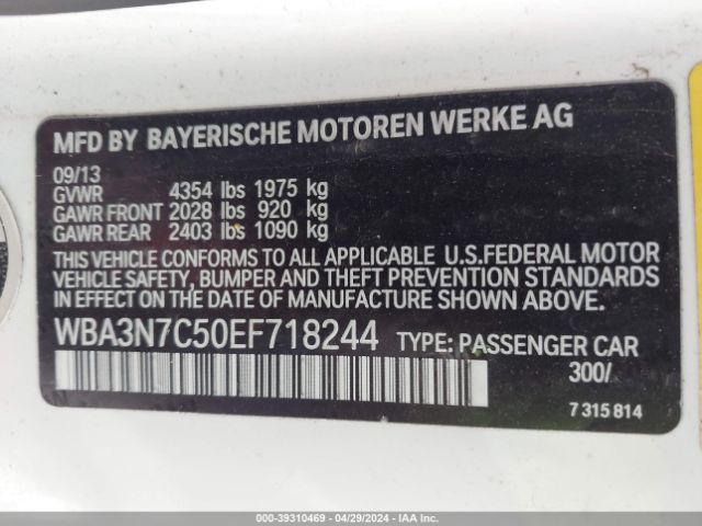 WBA3N7C50EF718244 BMW 428i
