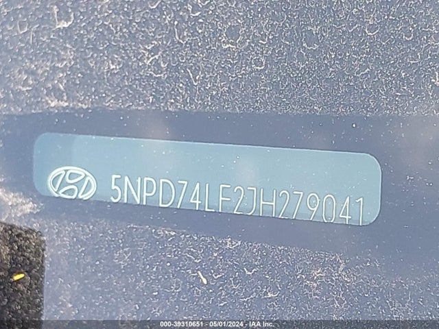 Hyundai ELANTRA SE 2018 5NPD74LF2JH279041 Image 9