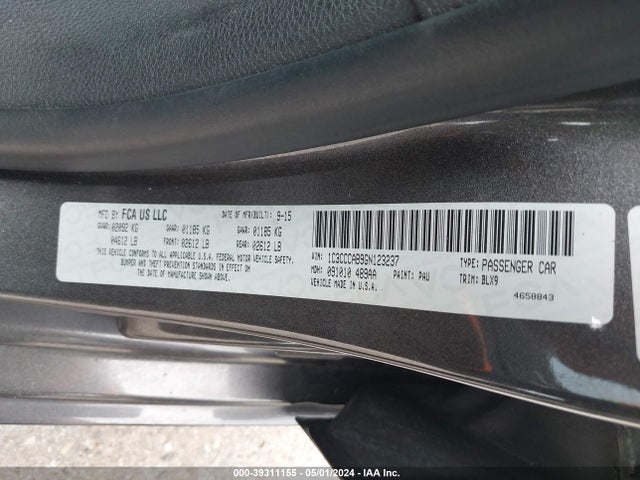 Chrysler 200 Limited 2016 1C3CCCAB9GN123237 Image 9