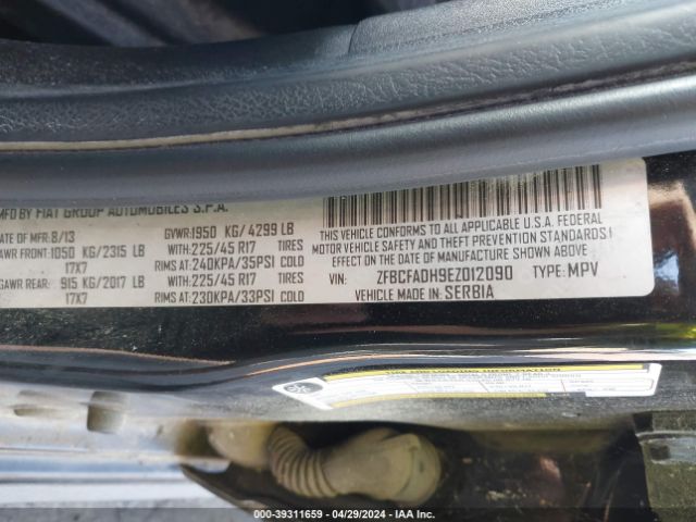 ZFBCFADH9EZ012090 Fiat 500L TREKKING