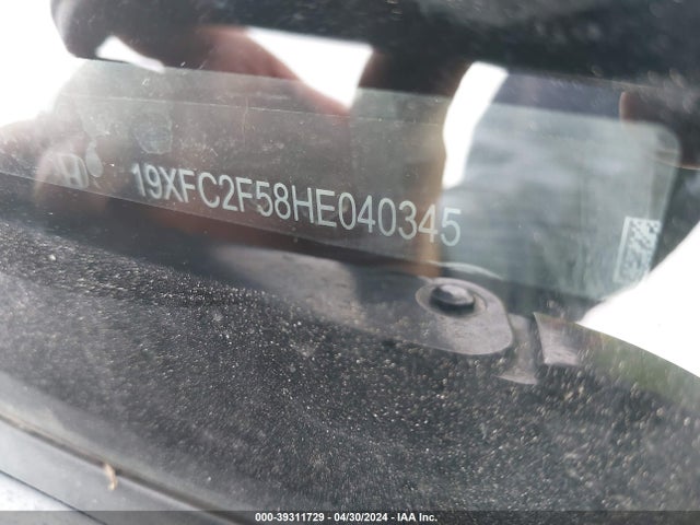 Honda Civic Lx 2017 19XFC2F58HE040345 Image 9