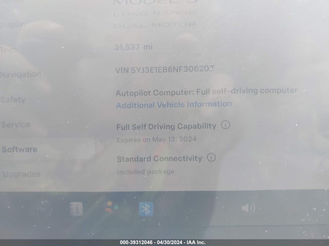 Tesla Model 3 Long Range Dual Motor All-wheel Drive 2022 5YJ3E1EB6NF306207 Image 15