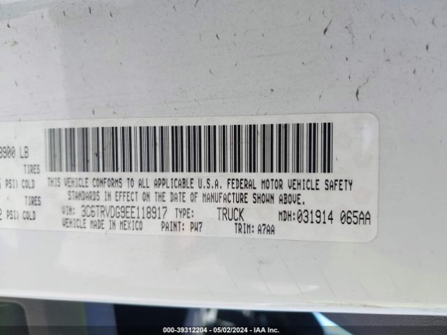 3C6TRVDG9EE118917 RAM Promaster 2500 High Roof