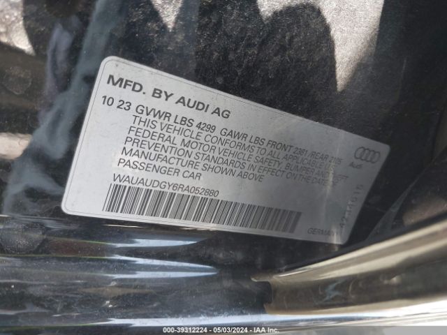 WAUAUDGY6RA052880 Audi A3 Premium 40 Tfsi Front-wheel Drive S Tronic