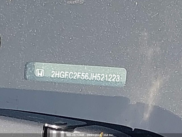 Honda Civic Lx 2018 2HGFC2F56JH521223 Image 9
