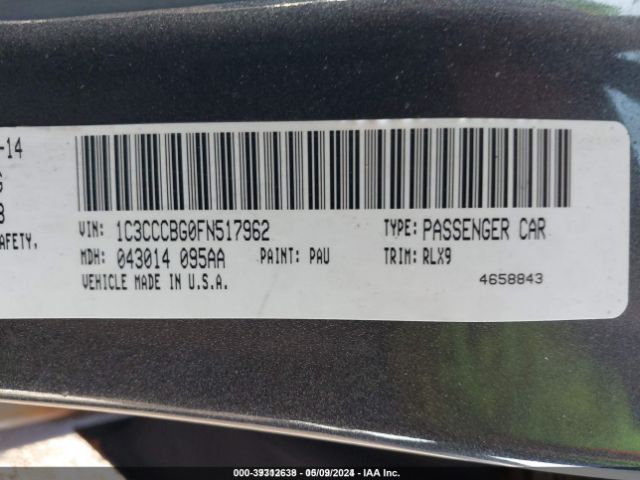1C3CCCBG0FN517962 Chrysler 200 S